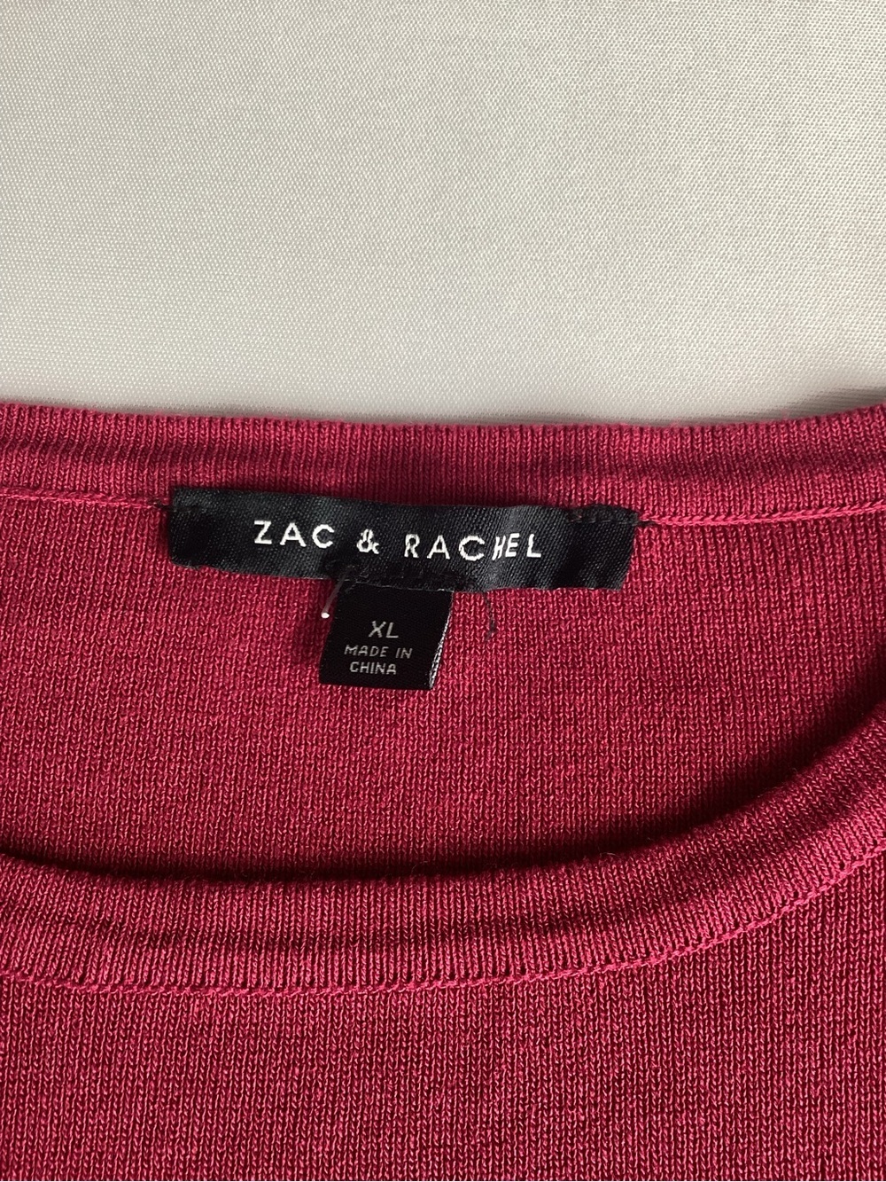Zac & Rachel Textured Raspberry Pullover Sweater - Picture 4 of 8